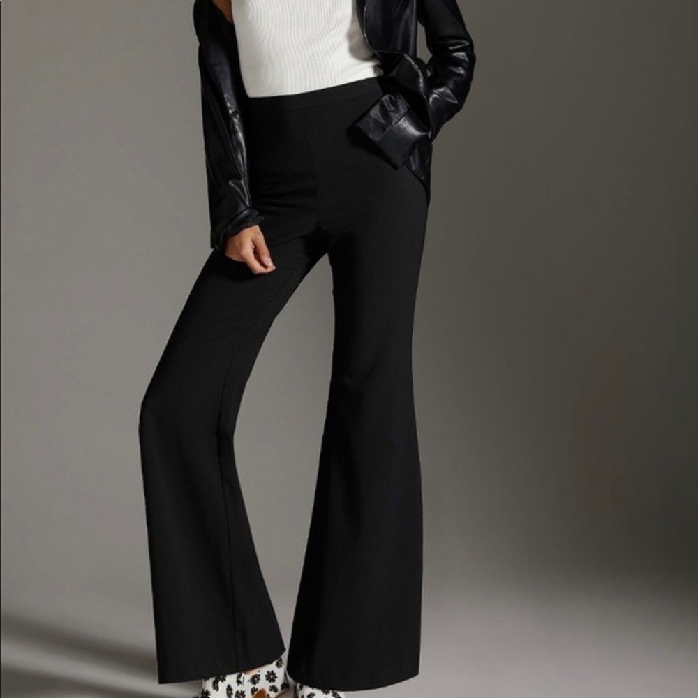 Anthropologie Hutch Stretch Crepe Flair Pants
